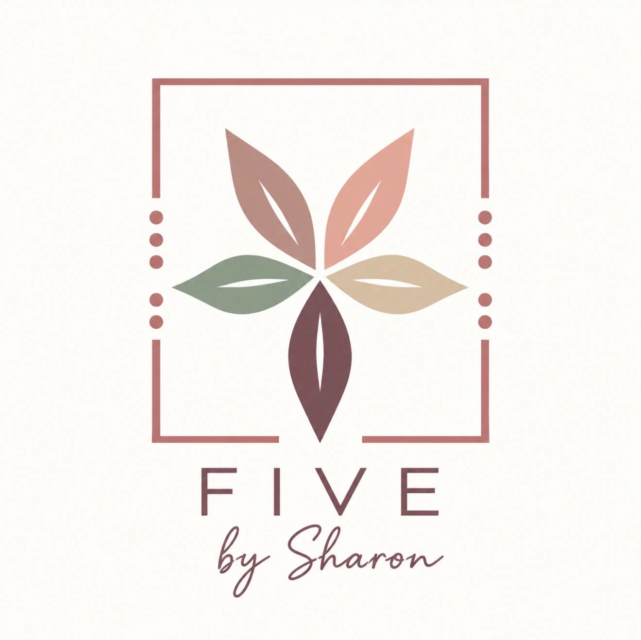FIVE by Sharon floral logo